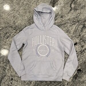 Hollister California Hooded Sweatshirt Pullover Blue Size Small #746‎
